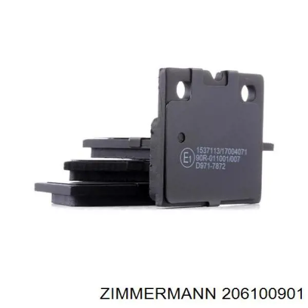 Задні гальмівні колодки Zimmermann 206100901 ціна, від 17.21 USD
