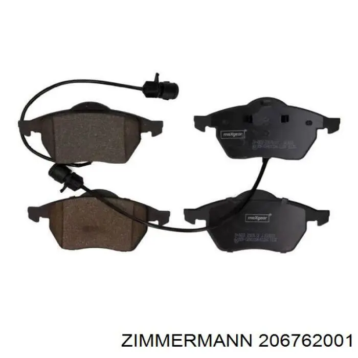 Купити 206762001 Zimmermann Колодки гальмівні передні, дискові