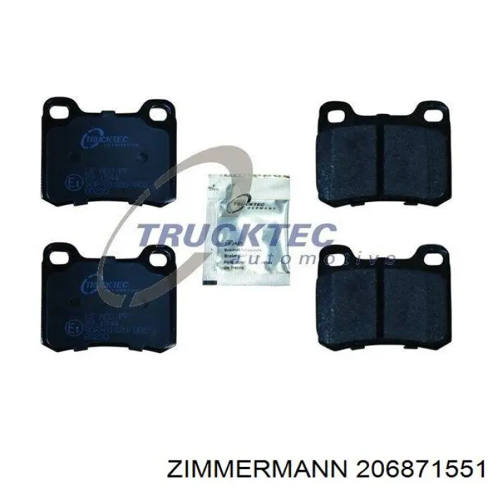 Задні дискові колодки Zimmermann 206871551
