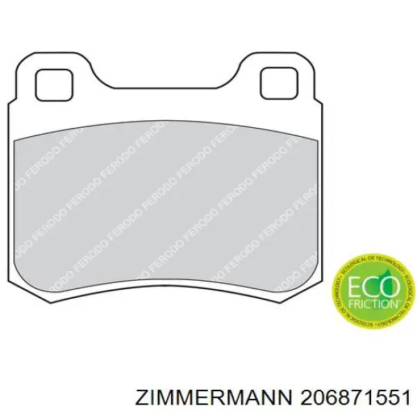 Купити 206871551 Zimmermann Задні колодки