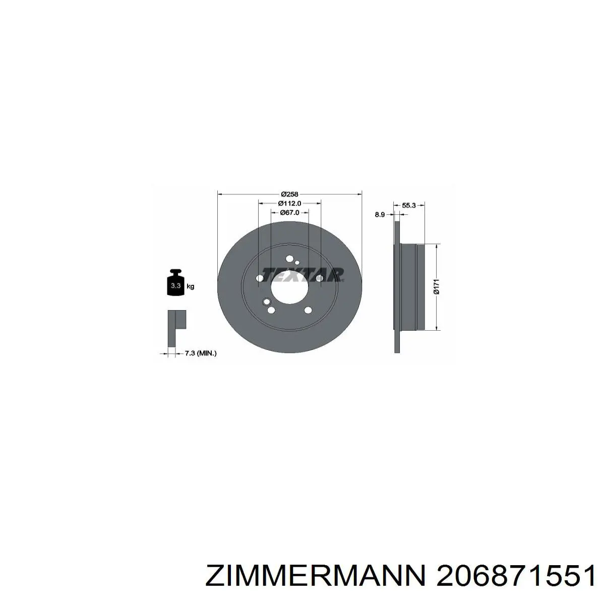 Задні гальмівні колодки Zimmermann 206871551 ціна, від 12.48 USD