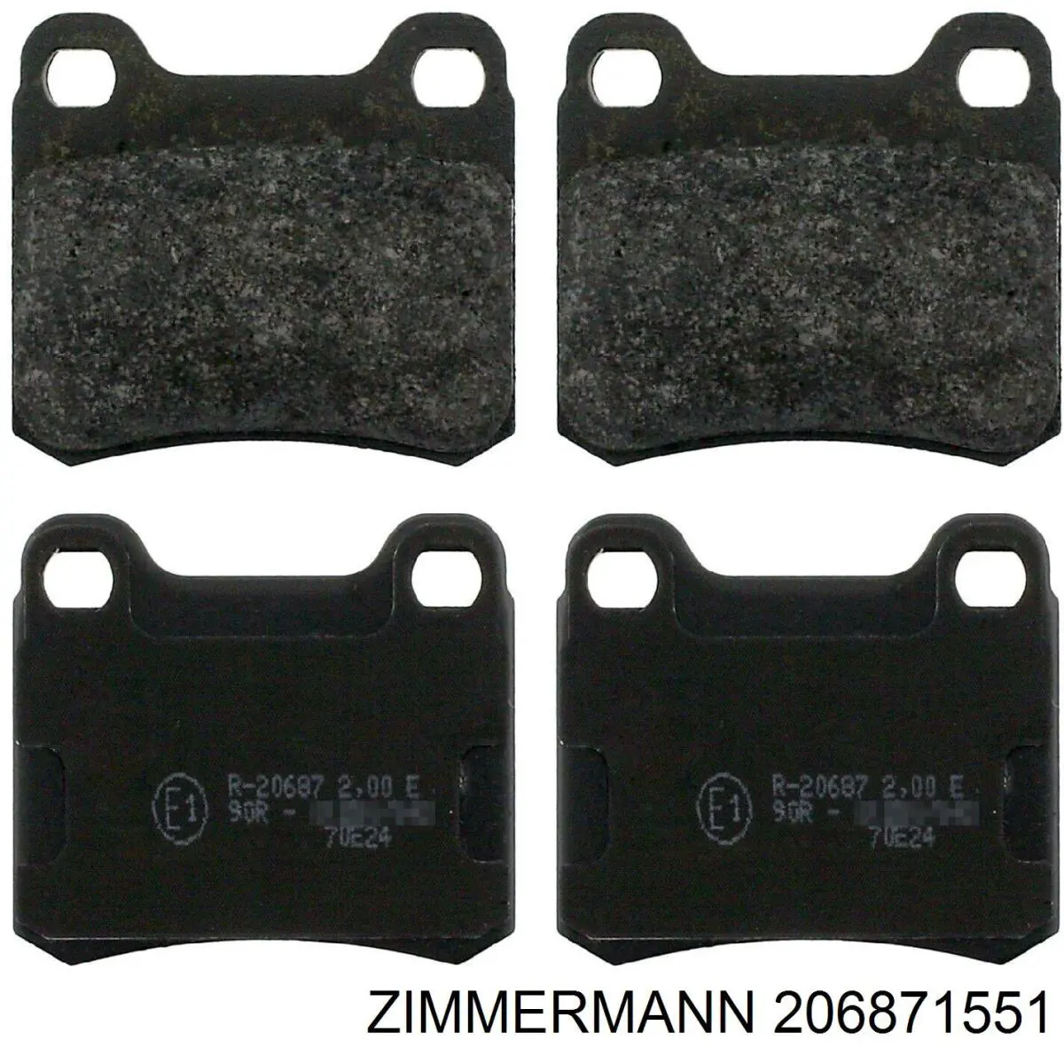 Купити 206871551 Zimmermann Задні колодки