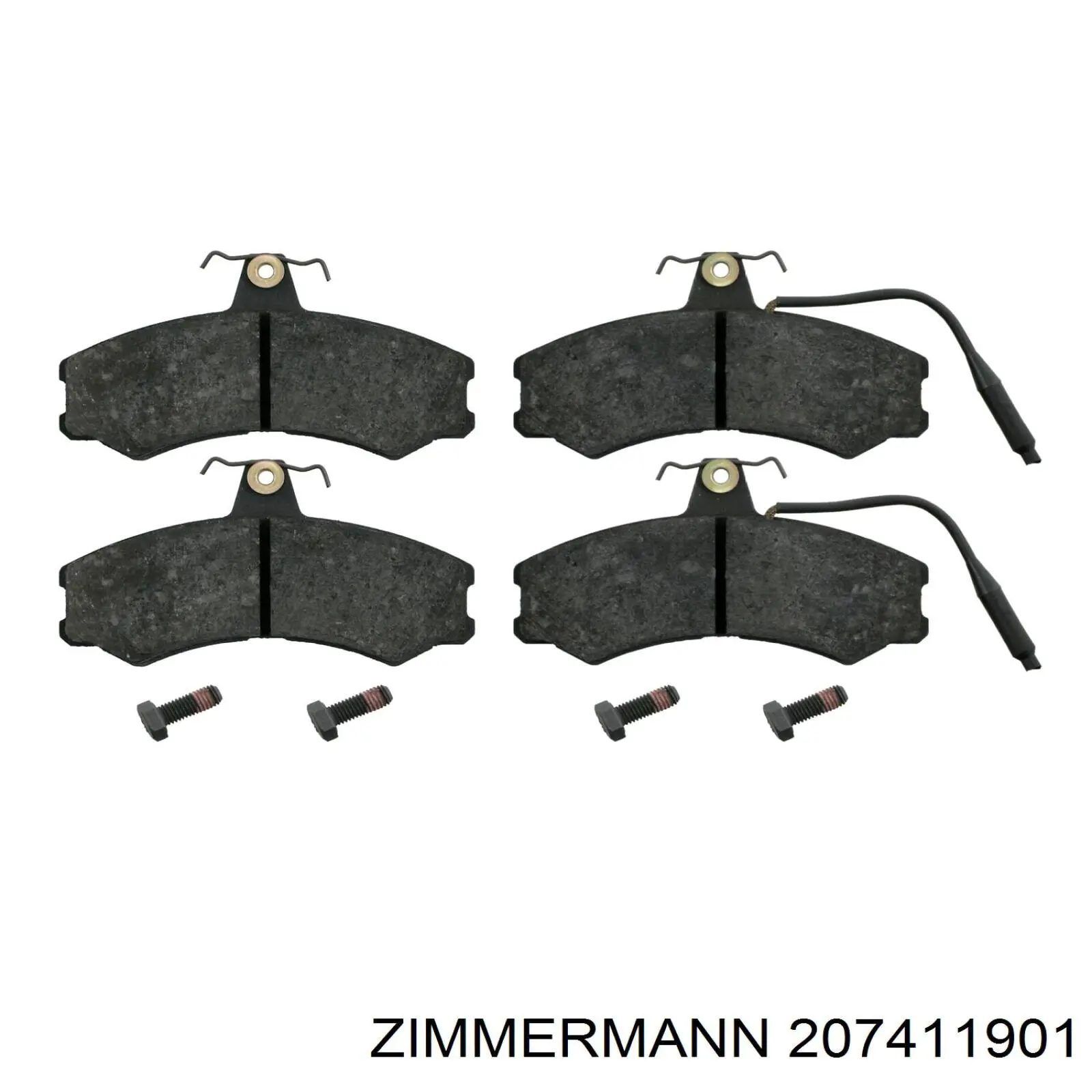 207411901 Zimmermann колодки гальмівні передні, дискові