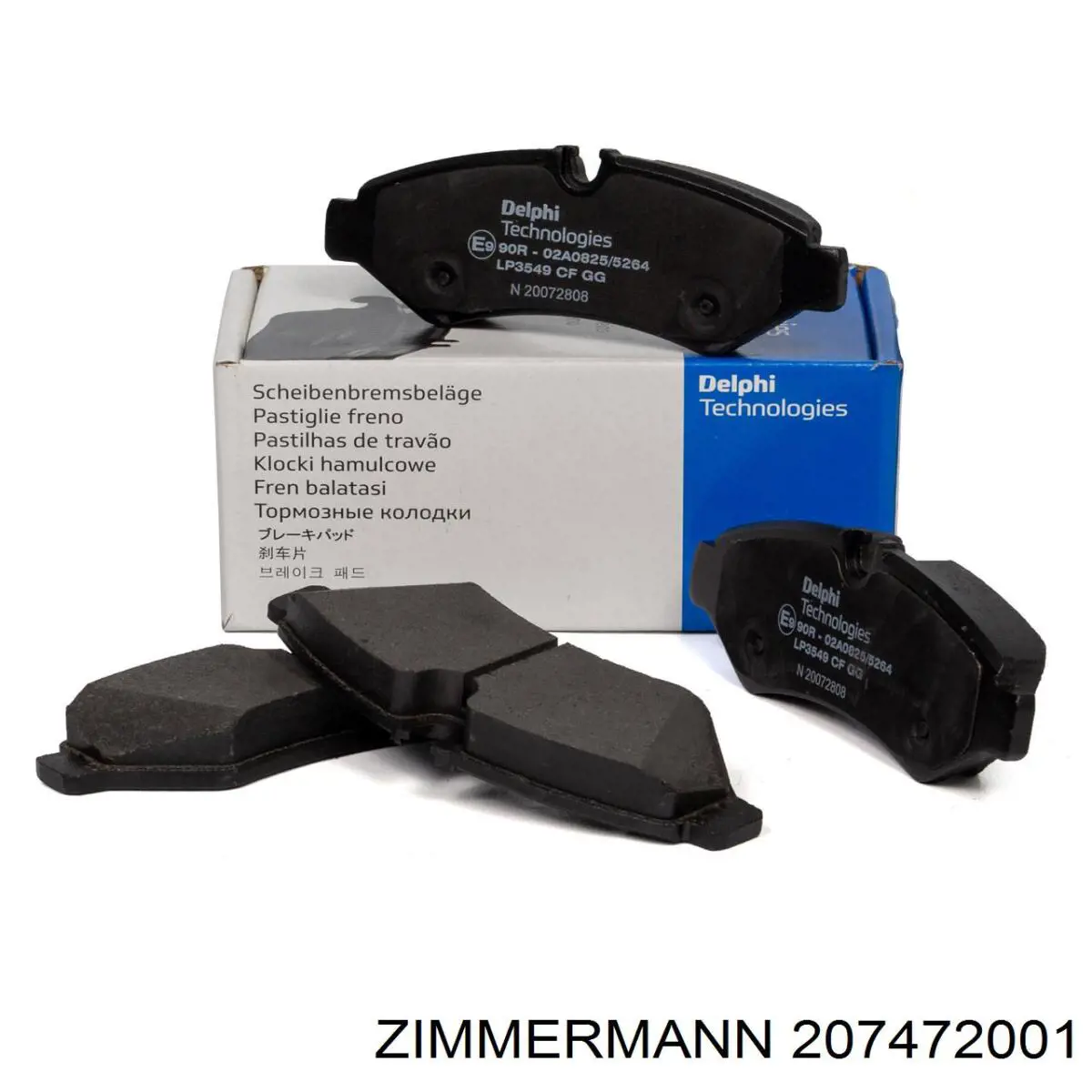 Задні гальмівні колодки Zimmermann 207472001 ціна, від 54.92 USD