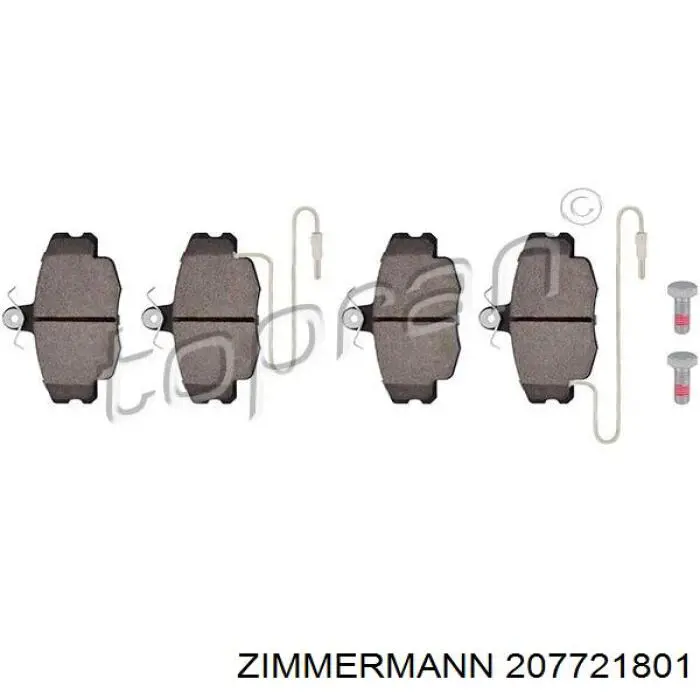 Тормозні колодки Zimmermann 207721801