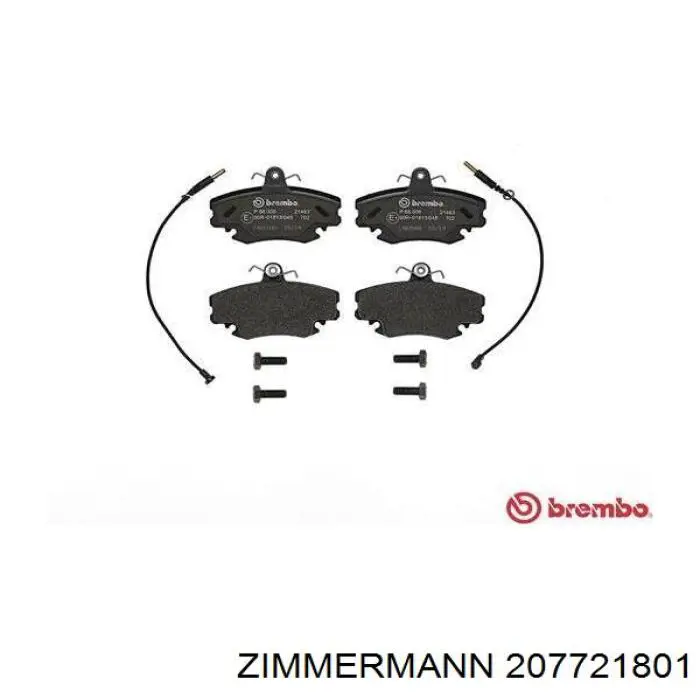 Гальмівні колодки Zimmermann 207721801 ціна, від 12.76 USD