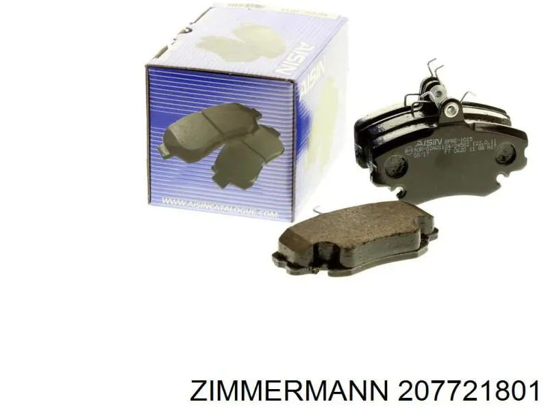 Гальмівні колодки Zimmermann 207721801 ціна, від 12.76 USD