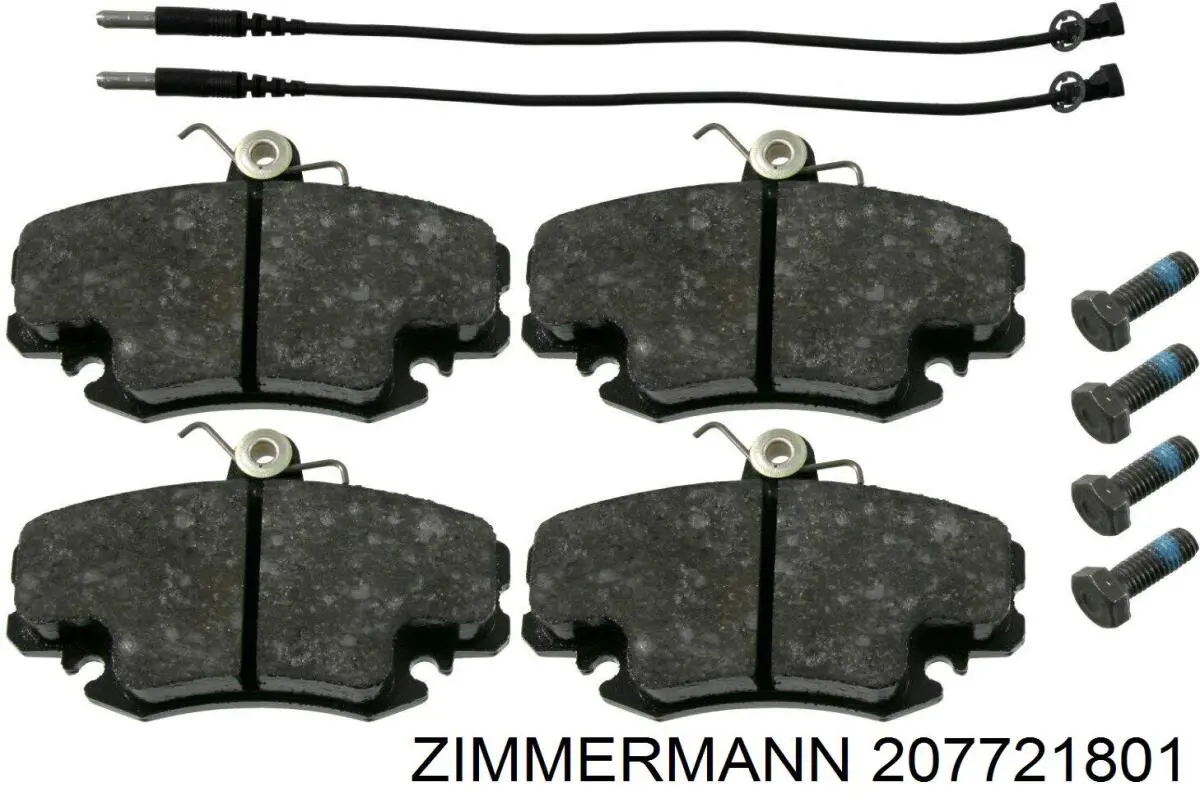 207721801 Zimmermann колодки гальмівні передні, дискові