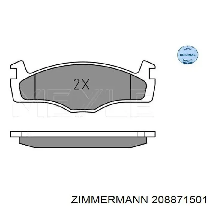 Гальмівні колодки Zimmermann 208871501 ціна, від 10.25 USD
