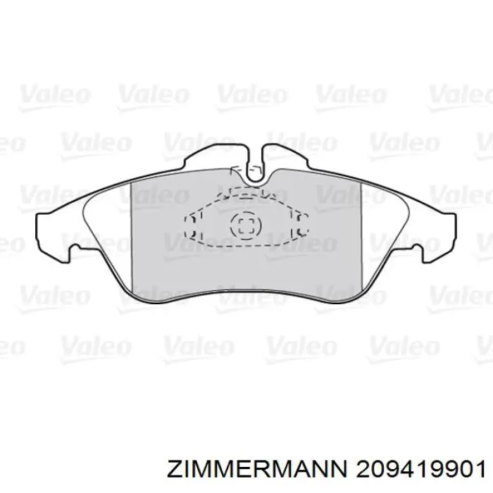 Тормозні колодки Zimmermann 209419901