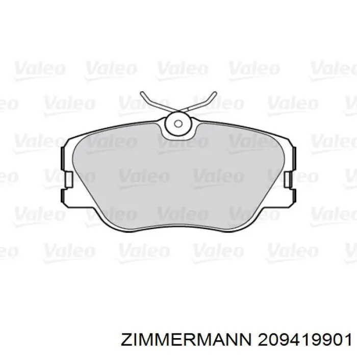 209419901 Zimmermann Передні гальмівні колодки