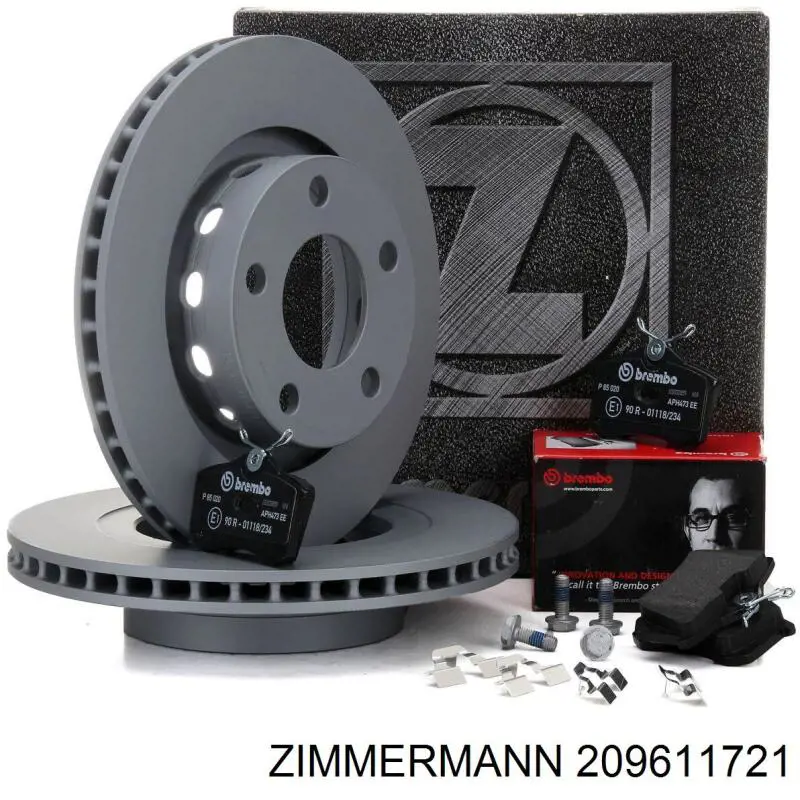 209611721 Zimmermann колодки гальмові задні, дискові