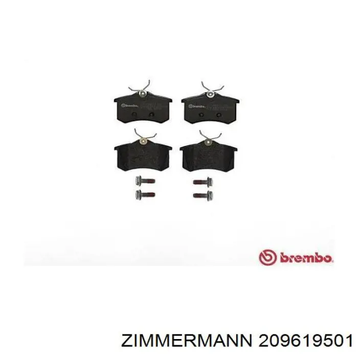 Купити 209619501 Zimmermann Задні колодки