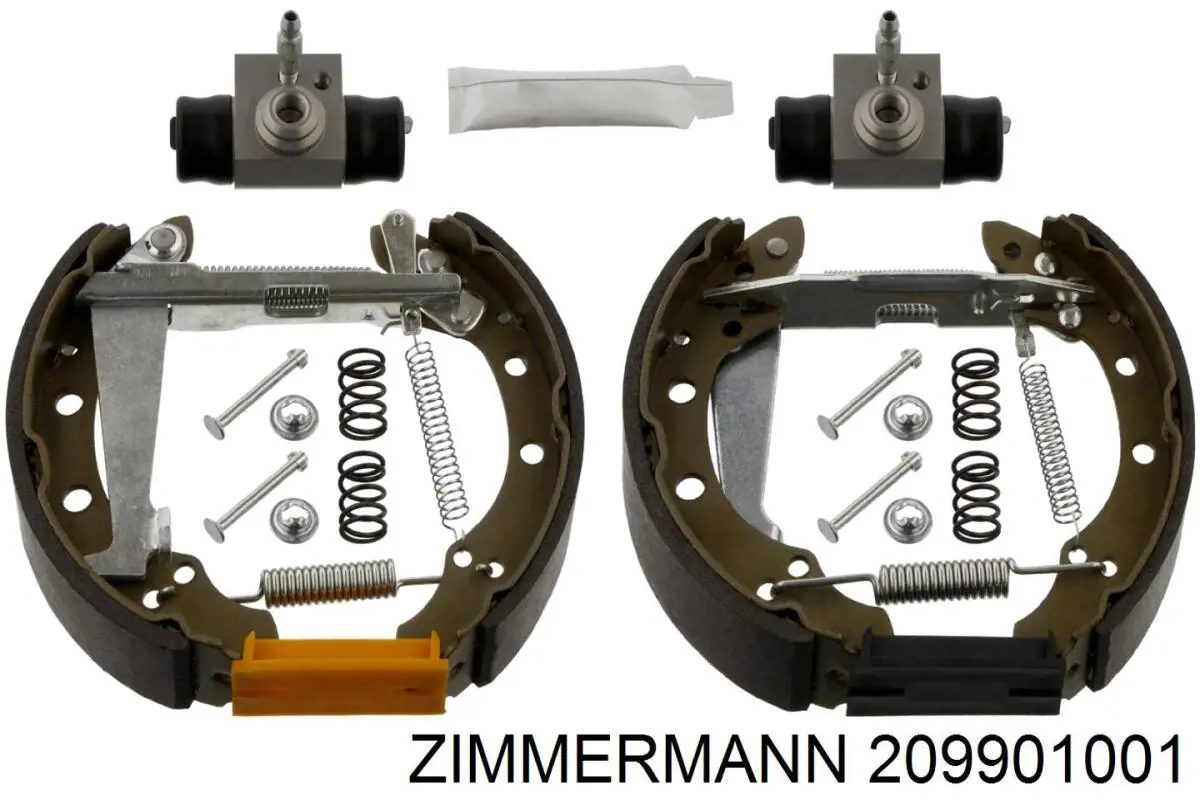 209901001 Zimmermann колодки гальмівні задні барабанні, в зборі з циліндруми, комплект