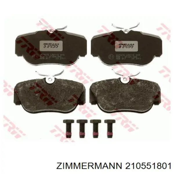 Тормозні колодки Zimmermann 210551801