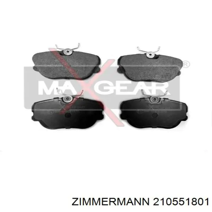 Гальмівні колодки Zimmermann 210551801 ціна, від 15.91 USD