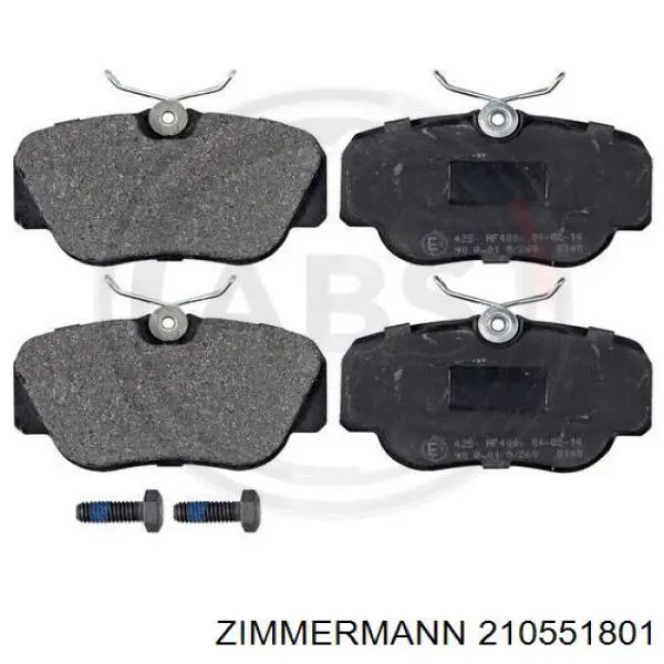 Купити 210551801 Zimmermann Колодки гальмівні передні, дискові