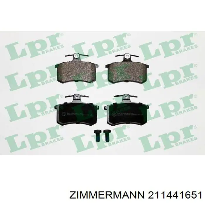 Задні гальмівні колодки Zimmermann 211441651 ціна, від 12.71 USD