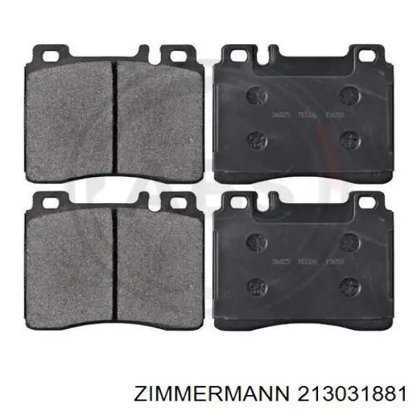 Гальмівні колодки Zimmermann 213031881 ціна, від 28.85 USD