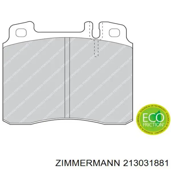 Купити 213031881 Zimmermann Колодки гальмівні передні, дискові