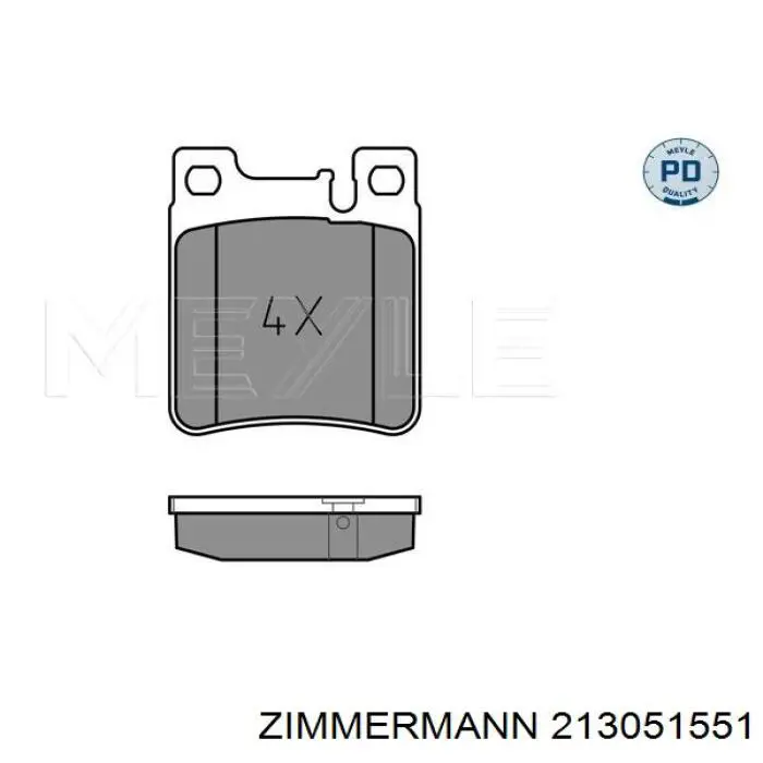 Купити 213051551 Zimmermann Задні колодки