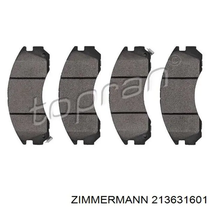 Гальмівні колодки Zimmermann 213631601 ціна, від 25.42 USD