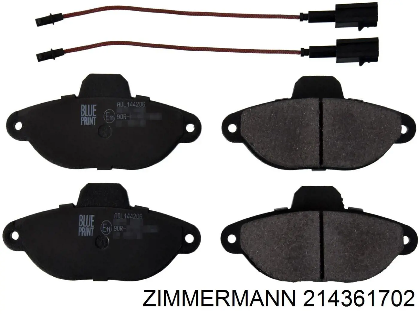 Гальмівні колодки Zimmermann 214361702 ціна, від 14.09 USD