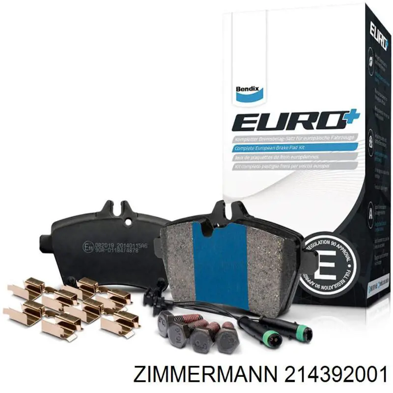 Гальмівні колодки Zimmermann 214392001 ціна, від 22.88 USD