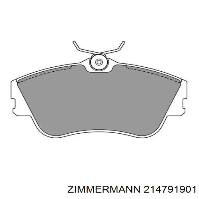 Купити 214791901 Zimmermann Колодки гальмівні передні, дискові