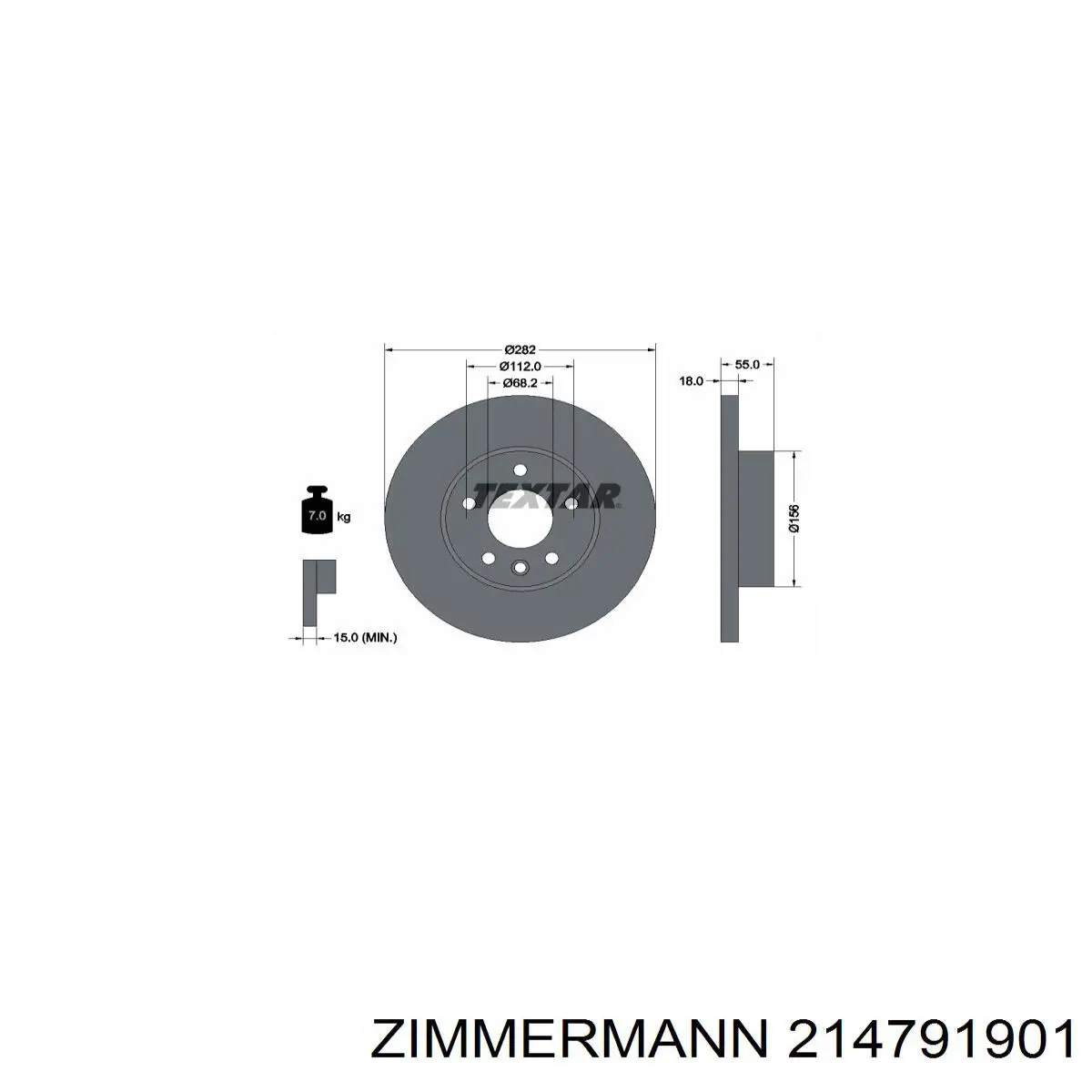 Тормозні колодки Zimmermann 214791901
