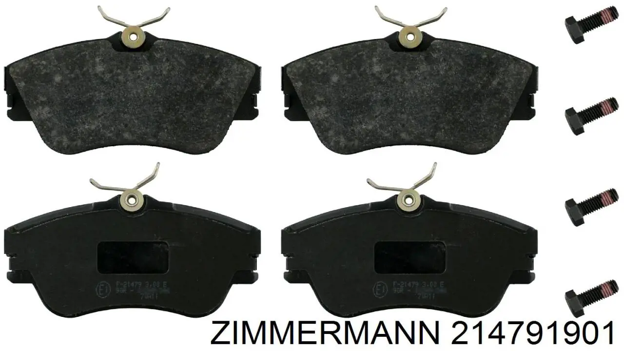Передні тормозні колодки 214791901 Zimmermann