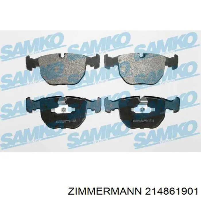 Купити 214861901 Zimmermann Колодки гальмівні передні, дискові