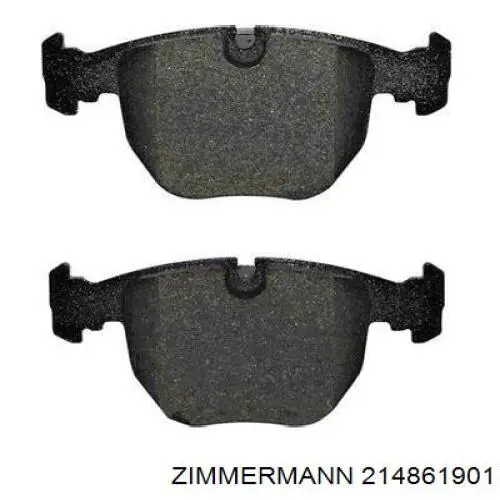 214861901 Zimmermann колодки гальмівні передні, дискові