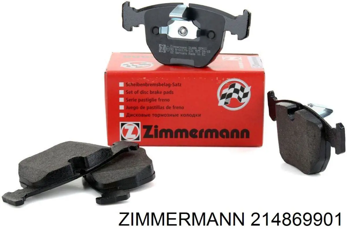 214869901 Zimmermann колодки гальмівні передні, дискові