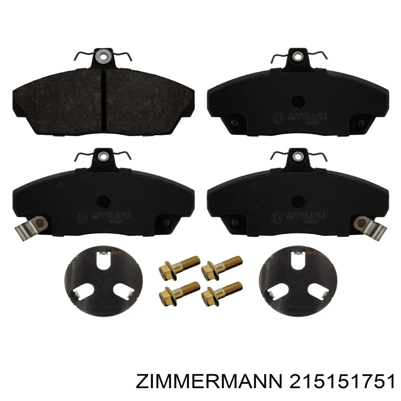 Гальмівні колодки Zimmermann 215151751 ціна, від 19.21 USD