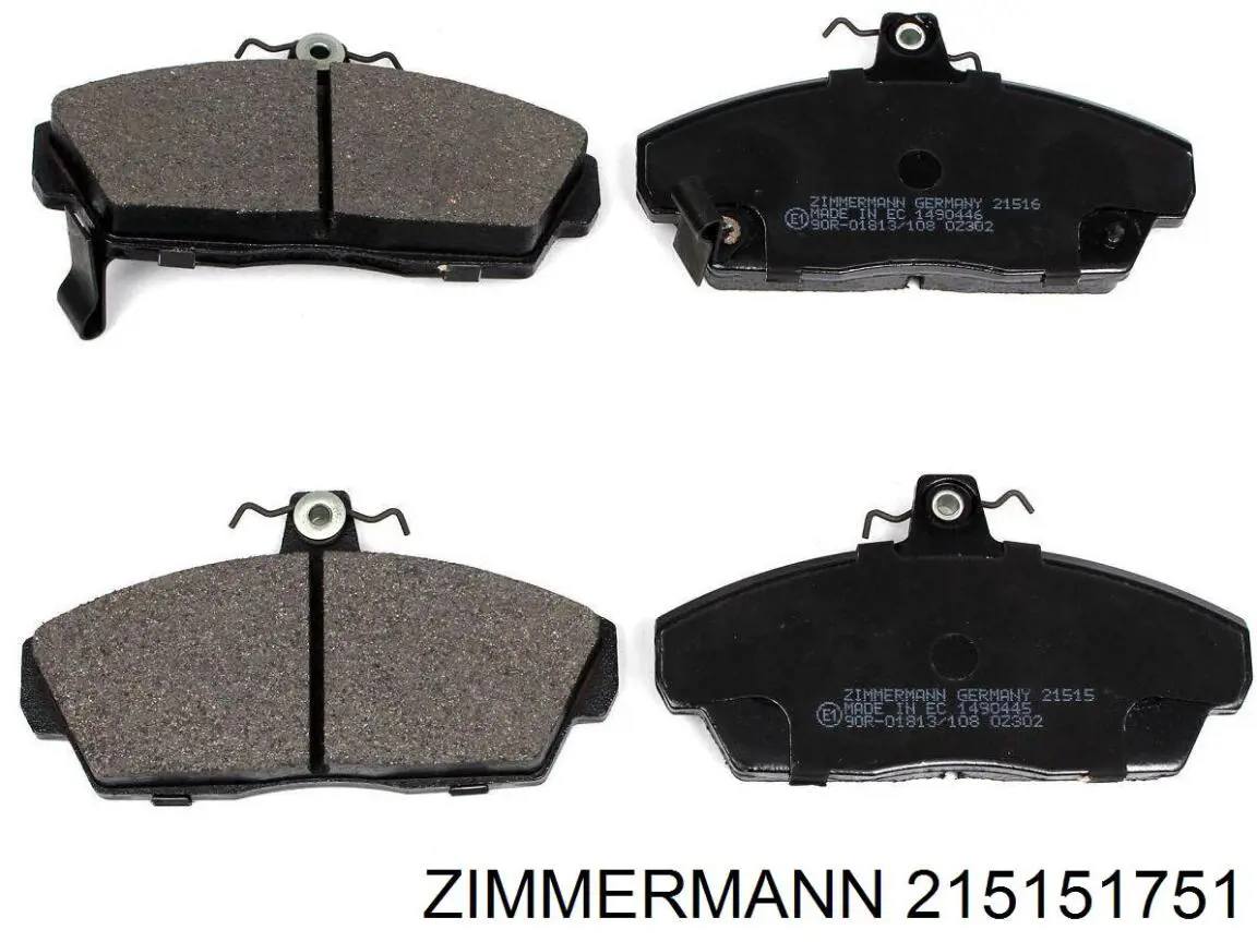 215151751 Zimmermann колодки гальмівні передні, дискові