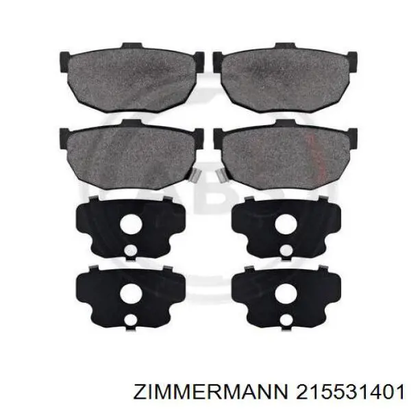 Задні гальмівні колодки Zimmermann 215531401 ціна, від 13.54 USD