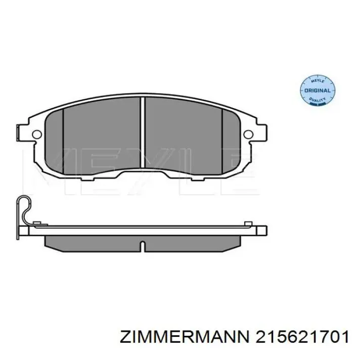 Купити 215621701 Zimmermann Колодки гальмівні передні, дискові