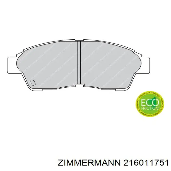 Тормозні колодки Zimmermann 216011751