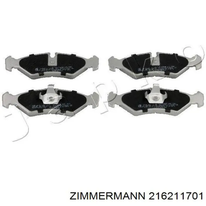 Задні гальмівні колодки Zimmermann 216211701 ціна, від 23.71 USD