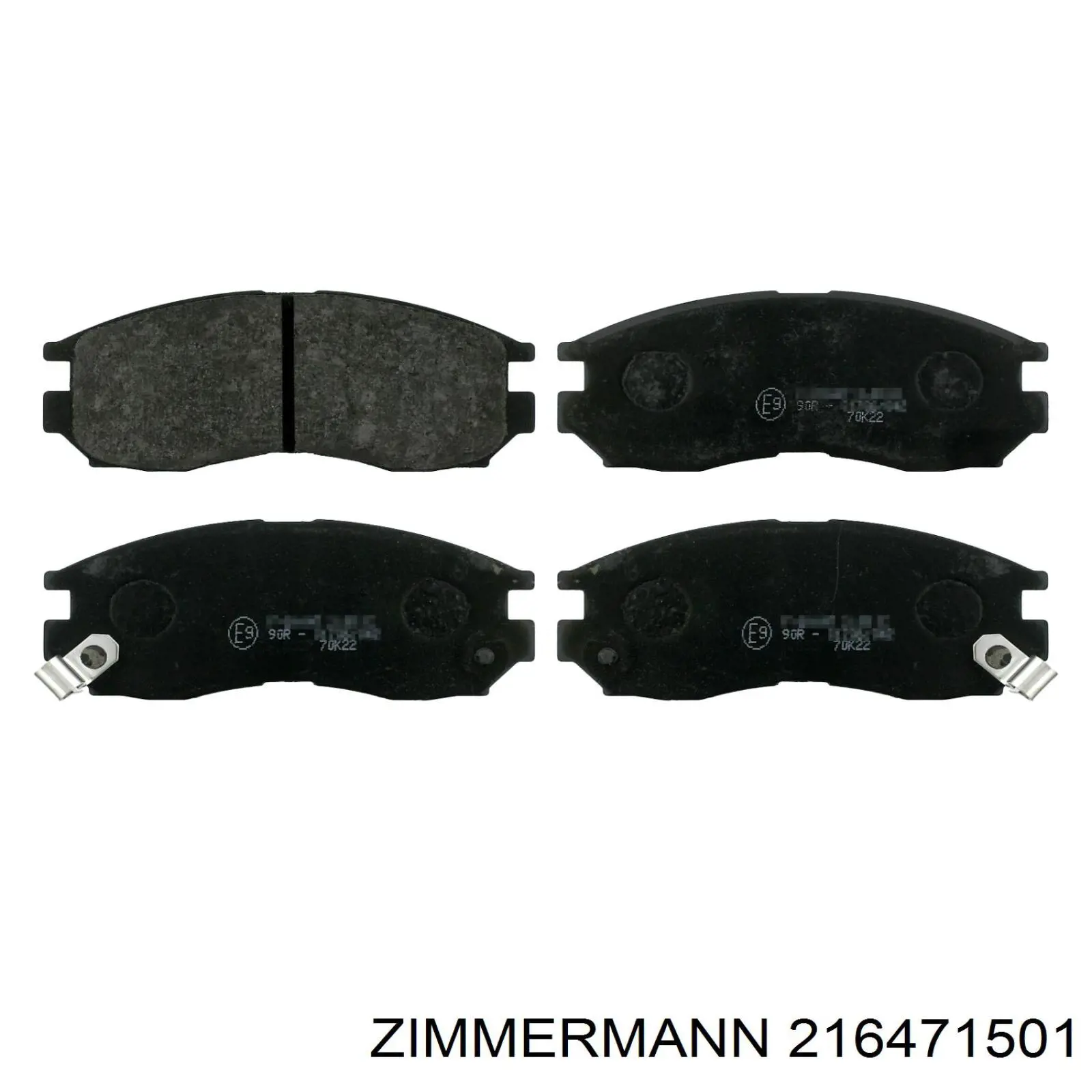 Гальмівні колодки Zimmermann 216471501 ціна, від 16.66 USD