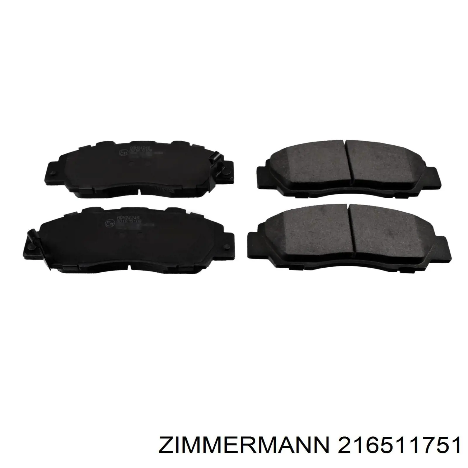 216511751 Zimmermann колодки гальмівні передні, дискові