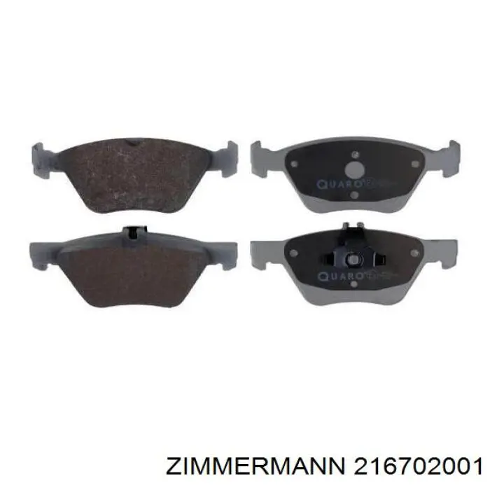 Купити 216702001 Zimmermann Колодки гальмівні передні, дискові