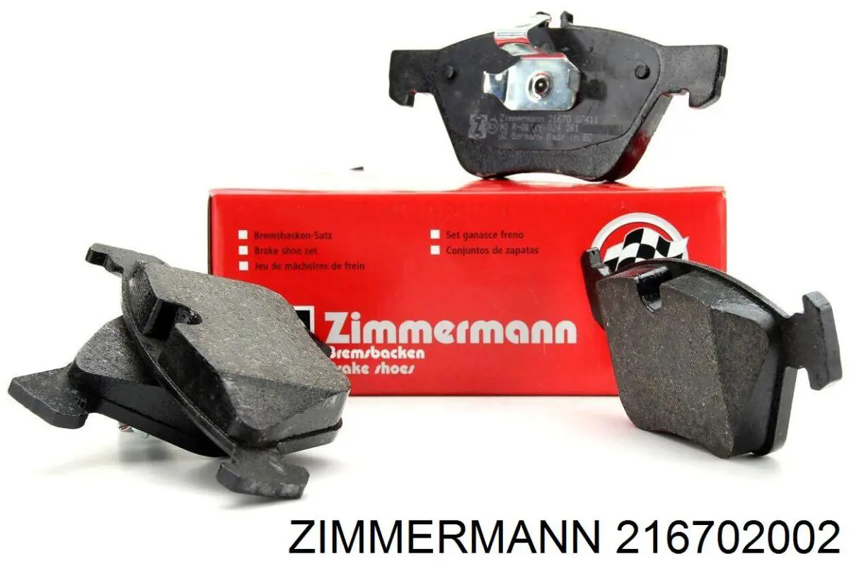 Тормозні колодки Zimmermann 216702002