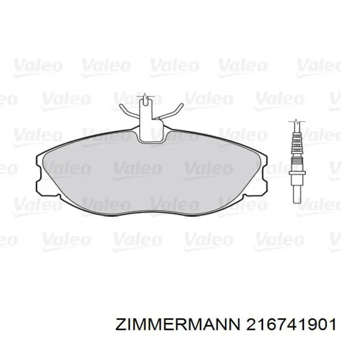 216741901 Zimmermann Передні гальмівні колодки