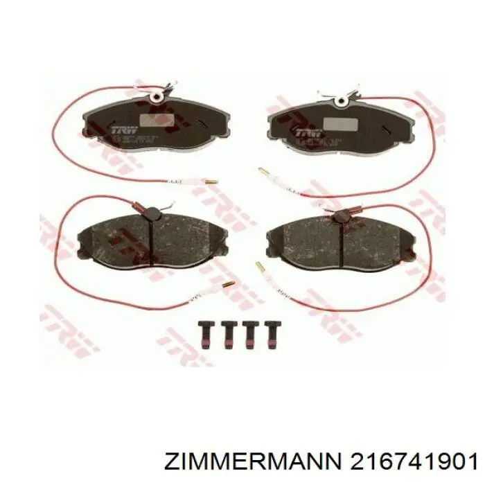 Гальмівні колодки Zimmermann 216741901 ціна, від 19.09 USD