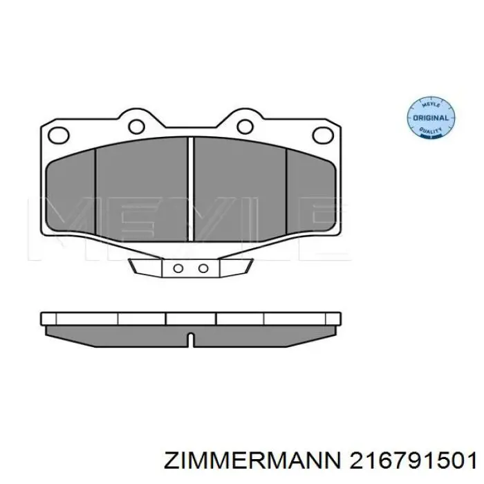 Тормозні колодки Zimmermann 216791501