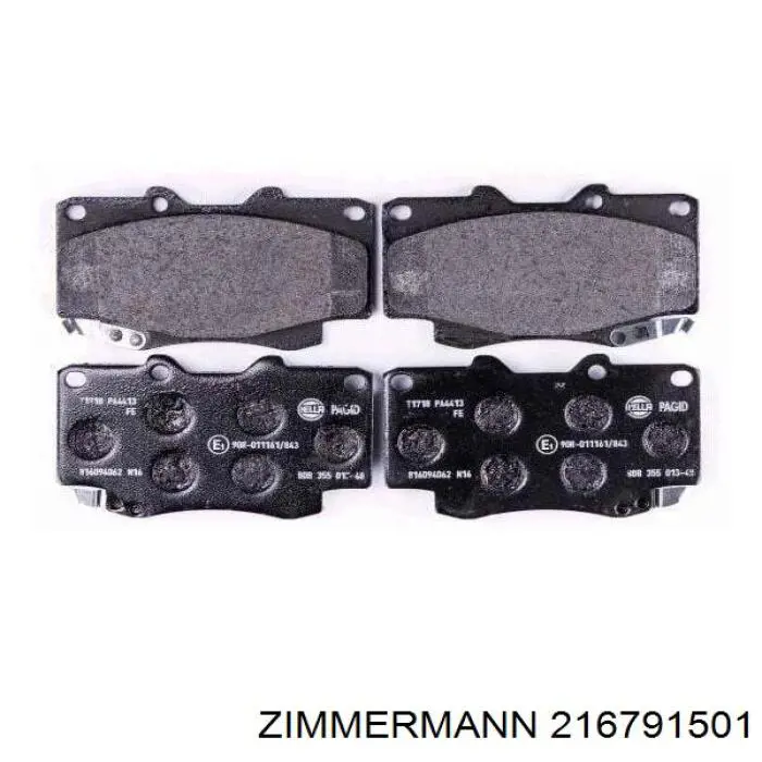 216791501 Zimmermann Передні гальмівні колодки