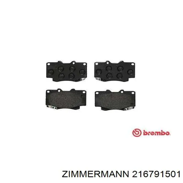 Гальмівні колодки Zimmermann 216791501 ціна, від 21.52 USD