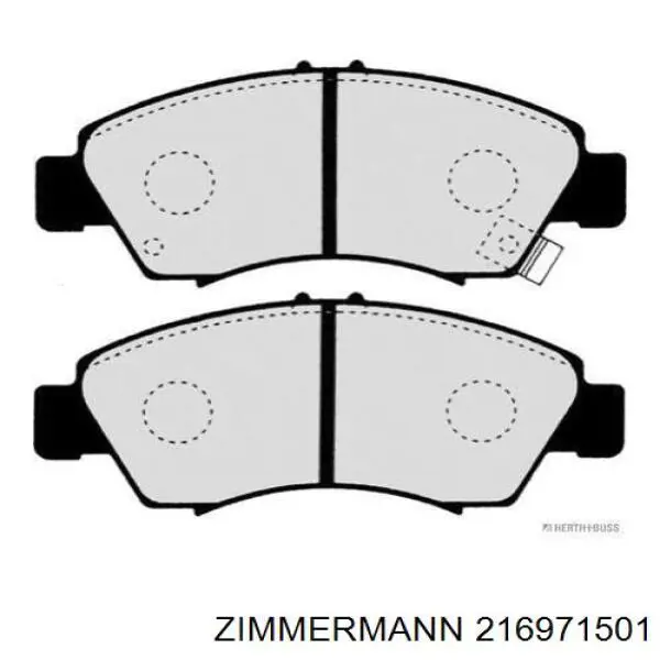 216971501 Zimmermann Передні гальмівні колодки